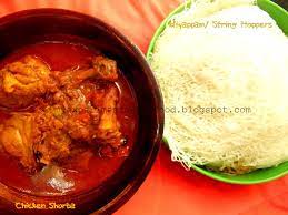 Kerala Chicken curry with 10 pieces of string hopper